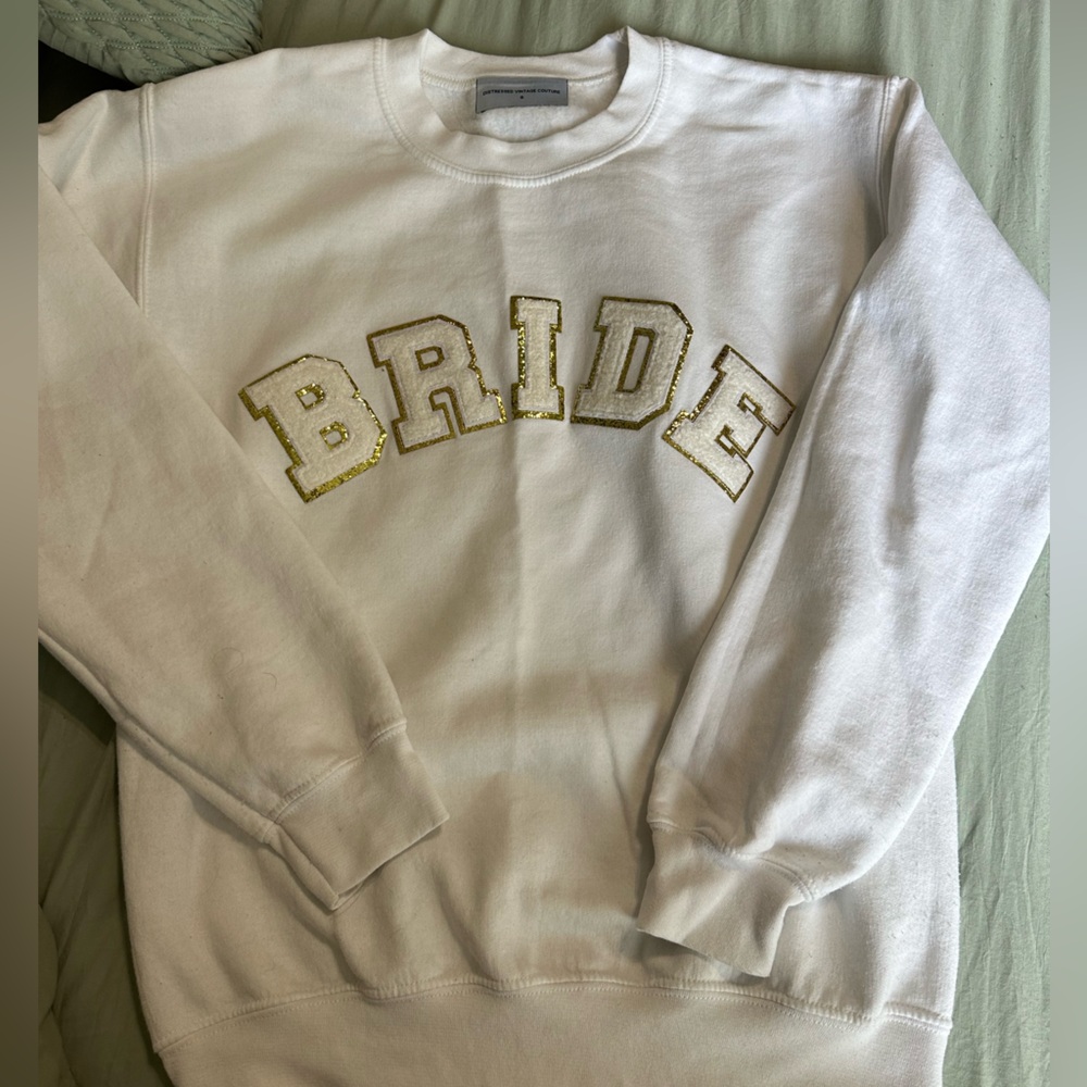 Bride crew neck from Elope Bridal Boutique Size Small